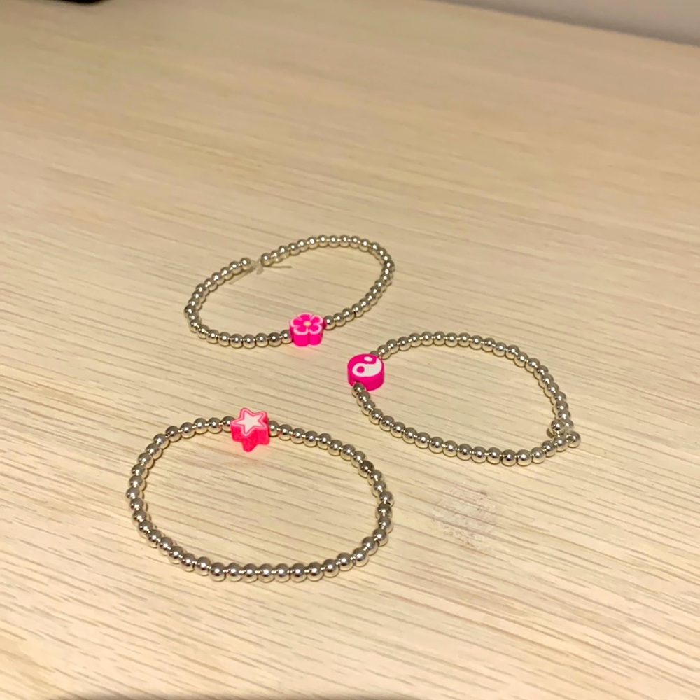 Preppy Pink Bracelets